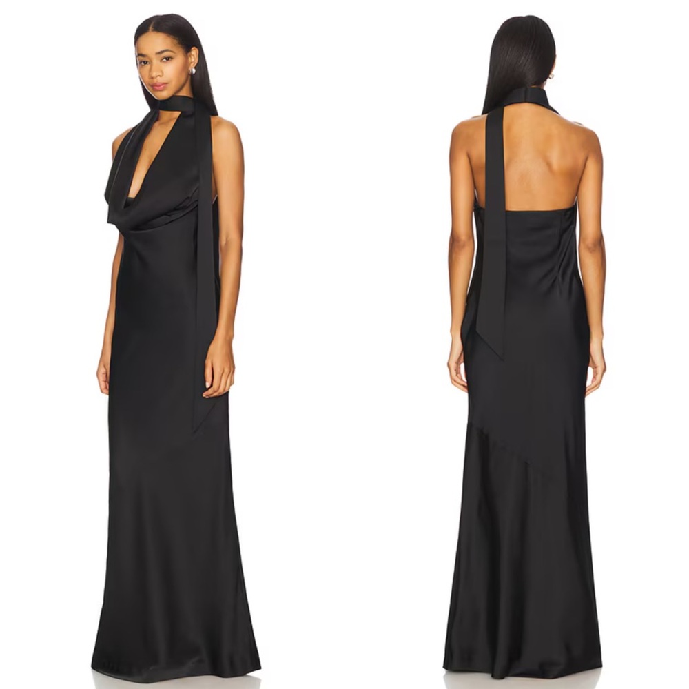 Lovers and Friends Jenna Gown Maxi Dress in Black Size Small NEW! New with tags! - Picture 11 of 11